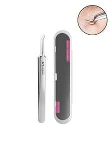 High Precision Ultra-Sharp Cell Tweezers - Stainless Steel Firm Grip Blackhead, Peach Fuzz, Acne, Facial Fine Hair, Long Needle, Debris And Ingrown Hair Removal Beauty Tweezers, Durable And Rust-Resistant, 3 Different Pinzas, Daily Skincare, Facial Cleansing, Storage Box, Organizer Box - Multicolor - View 17