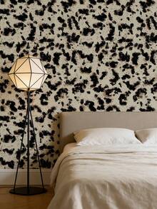 1pc Leopard Print Self-Adhesive Wallpaper, Removable Home Decor Wall Sticker, Waterproof, Moisture-Proof, Easy To Clean Wall Decoration Sticker, Exquisite Plant Mural, Suitable For Home Decor And Wall Art, Ready-To-Use Wall Panel, Wall Covering, Spring Home Decor, Instantly Refresh Your Living Space, Rama Decor - Multicolor - View 14