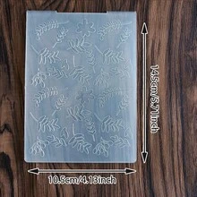 Floral Pattern Plastic Embossing Folder,2D Textured Vine Flower Leaf Embossing Template For Card Making Scrapbooking Paper Craft DIY Decor Embossing Folder - HC-1 - View 27