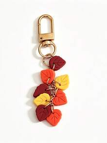 New Thanksgiving Bohemian Style Acrylic Leaf Design Keychain, Elegant And Exquisite Small Gift - Maple Leaf - View 6