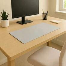 1pc Eye Protection Desk Mat Student Leather Solid Color Coffee Table Mat Oil-Proof Tablecloth Learning Computer Desk Mat Non-Slip - Table Mat - View 2