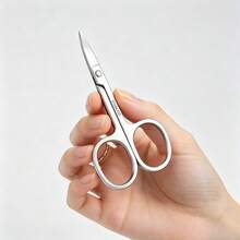 1pc Stainless Steel Nail Trimming Scissors, Precision Pointed Small Scissors For Trimming Nails, Cuticles And Hangnails, Portable Manicure And Pedicure Tool, Suitable For Home And Salon Use - Multicolor - View 5