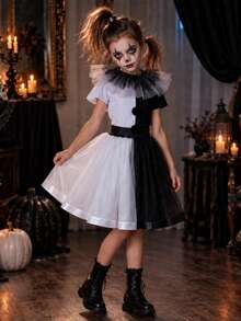 Tween Girls Costumes - Black and White - View 4