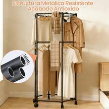Perchero Giratorio De Piso, Tendedero De Ropa PortáTil Y Montaje RáPido Sin Taladros, Ahorra Espacio En Dormitorio, BalcóN O LavanderíA (Negro, 70 * 120cm) - Negro - Ver 11