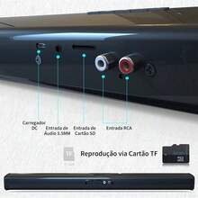 Barra de Som de 20W com Som Imersivo para Sistemas de Home Cinema, TVs e Uso Externo - Preto - Visão 4
