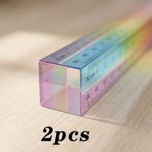 Colorful Ruler Cube, 2-In-1 Geometric Drawing Tool, Math Learning Stationery Set, Drawing & Measuring Stationery, Math Teaching Aid, Painting Supplies, Ruler Accessories, Multi-Functional Plastic Geometric Shape, Back To School, Graduation Gift - A - View 10