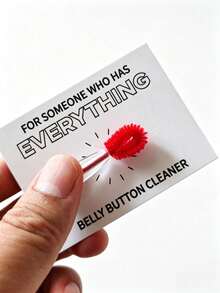 1/2/Pcs Christmas Gag Gifts. Novelty Belly Button Cleaner, Funny White Elephant Party Gift, Sock Filler, Birthday Gift For Adult Friends Exchange - Belly Button Brush - View 5