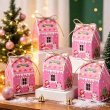 6/12/24/50/Pcs/Pack Christmas Party Gift Candy Cookie Paper Boxes, Christmas Party Atmosphere Decoration Christmas House Gift Packaging Boxes - View 17