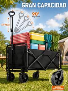 Carts & Wagons, Shopping Trolleys - [5-inch Wheel Folding Type] 80L - View 1