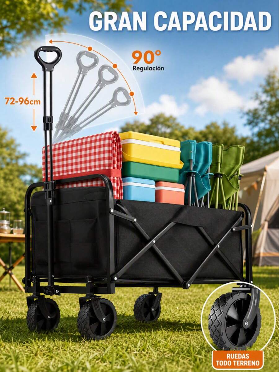 Carts & Wagons, Shopping Trolleys - [5-inch Wheel Folding Type] 80L - View 1