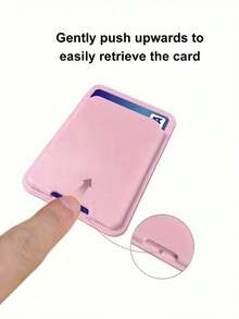 Universal Phone Adhesive Card Holder, Compatible With Multiple Phone Models, Can Store Transit Cards, Access Cards, ID Cards, Credit Cards, Etc., Prevents Card Loss. Unisex, Magsafe Card Wallet. - Model C - View 4