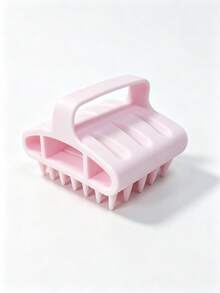 Handheld Soft Silicone Pet Bath Massage Brush With Handle Foaming Deshedding Grooming Cleaning Bristle Brush For Dogs Cats - Multicolor - View 8