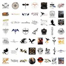 50 Fantasy Pterosaur Stickers For Skateboard Deck Decoration, Decals For Extreme Sports Enthusiasts - Multicolor - View 6