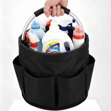Foldable Multi-Function Storage Basket With Multiple Side Pockets, Lightweight And Portable, Suitable For Beach, Camping, Fishing, Tool Storage, Travel And Outdoor Picnic, Camping Accessories Camping Gear Camping Tool Bag Storage - Multicolor - View 12