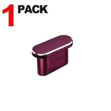 Dark Cherry Metal Dust Plug, Type C Charger Port Caps Anti-Dust Cover Protectors, Charging Port Anti Dust Stopper Compatible With Iphone 18 Pro Max, 18PM Charging Jack Protection - Multicolor - View 13