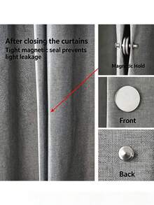 30/20/8pcs Magnetic Curtain Clips, Door Curtain Blackout Magnetic Buttons, Detachable Magnetic Snap Closure For Gap Sealing And Light Blocking, Strong Magnetic Curtain Buttons, Suitable For Curtains, Shower Curtains, Edges, Wall Stickers And Door Stickers, Applicable For Home Bedroom Office Curtains, Curtain/Room Decor/Autumn Home Decor - A - View 5