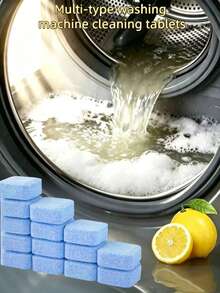 Washing Machine Tub Cleaning Effervescent Tablets, Deep Cleaning Formula, Able To Dissolve Dirt, Stains And Residue In The Washing Machine Drum. Convenient To Use, No Need For Scrubbing, Suitable For Top-Loading And Front-Loading Washing Machines, Simple Maintenance, Keep The Interior Of The Washing Machine Clean And Fresh. - Shape - View 11