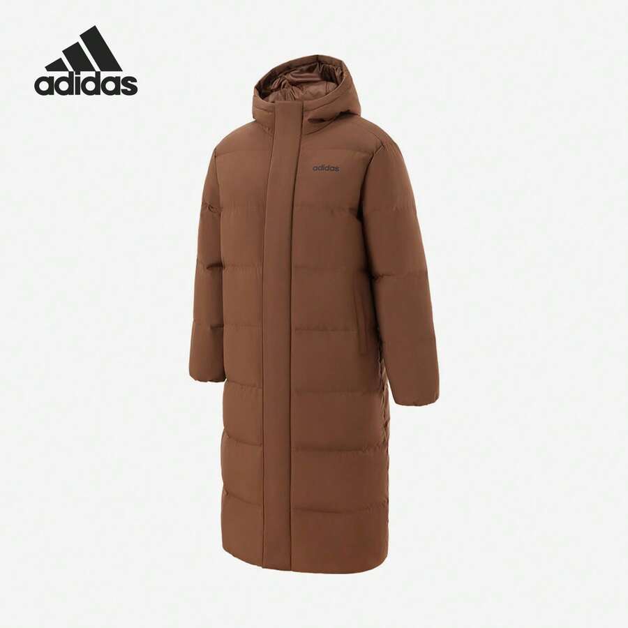 Adidas Authentic Sports Unisex Outdoor Warm Down Jacket JW1691 - Brown - View 1