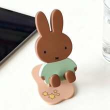 1pc Miffy Rabbit Blind Box Foldable Phone Stand, Cute Telescopic Desktop Holder, Slouchy Person's Must-Have For Binge-Watching, Multi-Angle Adjustable, Universal For Home, Office, Dorm Desk, Foldable Storage, Holiday Birthday Small Gift, Cartoon Desktop Decoration Ornament - Multicolor - View 2
