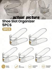 5/10/20pcs Rak Sepatu Dua Lapis yang Dapat Diatur, Pengorganisasi Penyimpanan Sepatu Hemat Ruang, Rak Sepatu Dua Lapis, Alat Perpanjangan Lemari Sepatu Rumah, Cocok untuk Sepatu Sneaker, Sepatu Hak Tinggi, Sepatu Kasual, Sepatu Kulit, Sandal, Penyimpanan di Lemari dan Area Masuk - MultiWarna - View 12