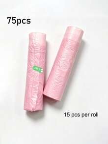 Pink Drawstring Trash Bags, Heavy Duty Leak-Proof Garbage Bags, 4–5 Gallon Small Capacity, Strong Durable Liners, Suitable For Bathroom, Kitchen And Daily Home Use - Multicolor - View 15
