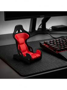 Racing Seat Style Phone Holder, Office Desk Phone Stand, Gaming, Video Watching And Desktop Universal Smartphone Stand, Halloween, Christmas Gift, Desktop Storage - A - View 10