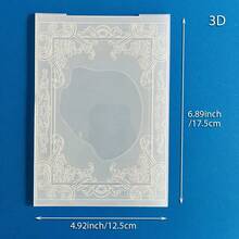 Bảng dập nổi 3D họa tiết Giáng Sinh mùa đông cây thông bông tuyết tuần lộc hoa, khuôn dập nổi nhựa dùng cho DIY scrapbooking, làm thiệp chúc mừng và trang trí thủ công giấy - Tấm ốp tường 3D-1 - Xem 6