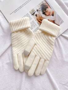 Men's And Women's Winter Touchscreen Warm, Thick, Soft And Comfortable Gloves, Providing Warmth And Protection In Cold Weather. - Multicolor - View 16