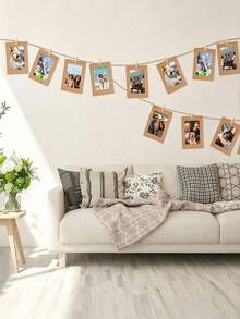 30pcs Kraft Paper Photo Frames, Wall-Mounted Photo Display Frames, Suitable For 4x6 Inch Photo Frames, Ideal For Home Wall Decor, School And Office Decoration - Regular Model - View 5