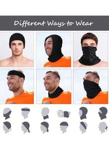 6 buah Masker Pelindung Matahari Unisex dari Sutra Es, Desain Tali Telinga yang Bernapas, Cocok untuk Bersepeda di Luar Ruangan, Mendaki, Penutup Leher - beraneka warna - View 7