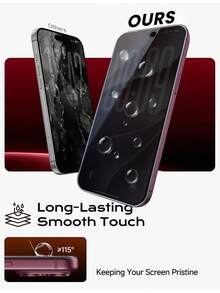 2 Packs Privacy Screen Protector Compatible With Iphone 18 Pro Max (6.9-Inch): Full-Coverage, Anti-Spy, Anti-Glare, Flexible Ceramic Film; Fingerprint-Resistant And Case-Friendly. Compatible Models Include: 18 Pro / 17 Pro Max / 17 Air / 16 Pro Max / 16 Pro / 16 Plus / 16 / 15 Pro Max / 14 Pro Max / 13 Mini / 12 / 11 / XS Max / XR / 8+ / 7 Plus. - Black - View 5