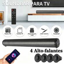 Caixa de Som Profissional para TV com Alto Volume e Áudio Nítido para Filmes e Séries em Casa - Preto - Visão 1
