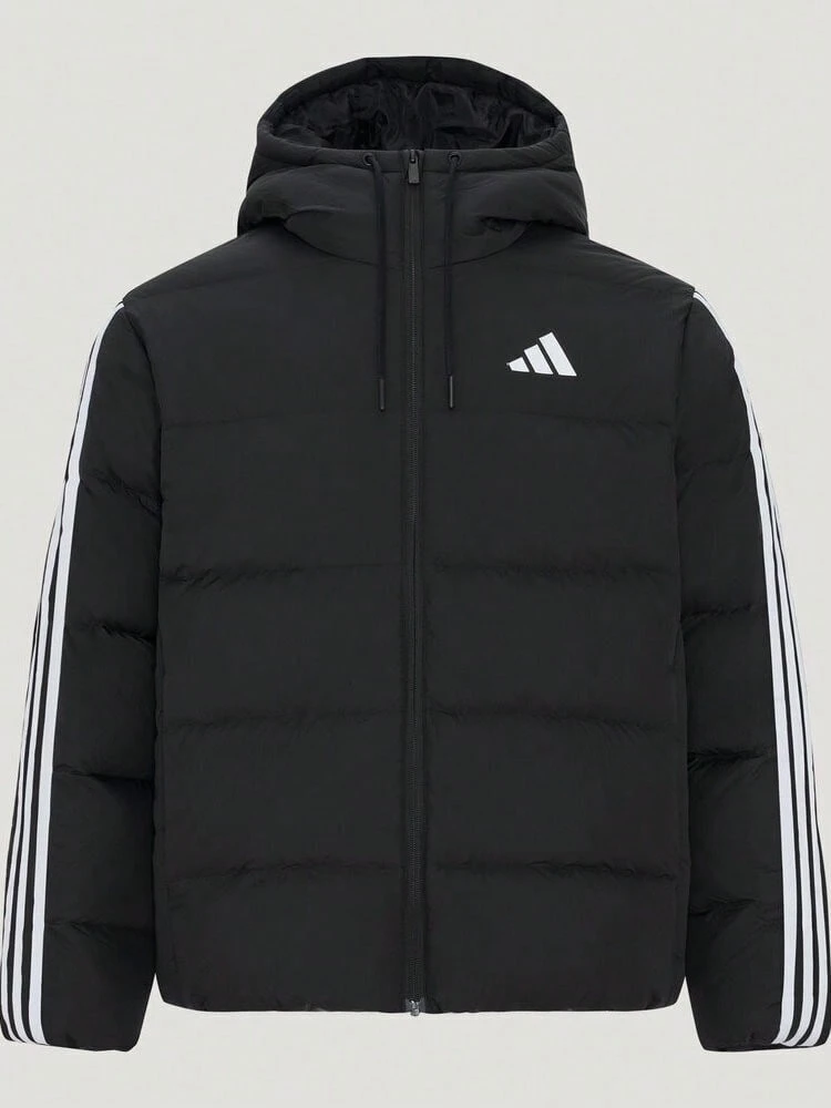 Adidas Men's ESS 3S P D HD J Down Jacket Thick Down Jacket - Short LE4969 - Black and White - View 1