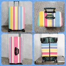 1PC / Flat Print Design / Luggage Protective Cover (Only Protective Cover, Luggage Not Included) / Suitable For 20 To 28 Inch Luggage / Made Of Thickened Fabric / Essential Accessory For Your Travel And Checked Luggage. - Multicolor - View 8