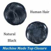 28pcs Brazilian Human Hair Extensions Human Hair With A Closure, These Short Hairpieces For Women Feature Straight Short Human Hair Wigs Ideal For Party Cosplay Festivals Halloween Costume - Multicolor - View 7