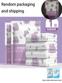 Disposable Oversized Extra-Wide 4-Piece Bedding Set For Hotel Stays, Disposable Bed Sheets And Pillowcases, Travel Essentials - Multicolor - View 11