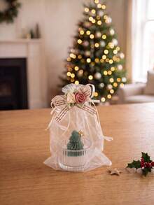 Christmas Holiday Candle, Christmas Tree Cup Wax, Shaped Aromatherapy Candle, Home Decor, Room Decor, Best Friend Gift, Women's Gift, Christmas Gift, Optional Gift Bag/Gift Box Packaging, Gift For Friends - Mini Cute Style - View 18