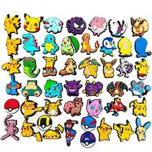 Funko 18pcs Pokemon Shoe Charms, Cute Anime Monster PVC Clogs Buckles, Pikachu Cartoon Shoe Decorations, DIY Clogs Accessories Kids Gift - Random Style - View 10