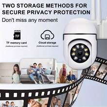 1/2/4pcs 1080P HD Smart WIFI Camera, Home Security Camera - Monitor, 355° Panoramic View, Night Vision, Support PTZ Control & Zoom, Two-Way Audio, AI Motion Detection Alarm - WIFI Wireless Indoor Outdoor Camera, Home Security Camera, Christmas, Thanksgiving Gift - White - View 11