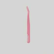 Round Tip Eyelash Tweezers, High Precision Lash Extension Tweezers With Comb, Beginner Eyelash Grafting Tool - Multicolor - View 8