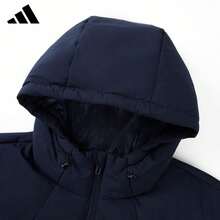 Jaket Olahraga Pria Adidas Resmi Tebal Panjang Sedang JL9615 - Biru - View 3