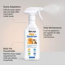 120ml Pet Deodorizer Spray, Gentle Pet Odor Neutralizer For Dogs & Cats, Powerful Deodorizing Freshener, Suitable For Carpet Sofa Pet Bed, Pet Friendly Formula(Two Package Styles Will Be Shipped Randomly) - Pet Deodorizer - View 6