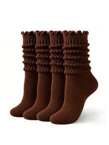 1pair/3/4/6/10pairs Women's Colorful Bubble Socks, Long Tube Warm Socks For Autumn/Winter, Sports Socks - Multicolor - View 11