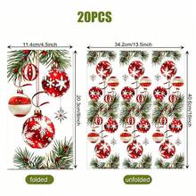 Minimalist Gold Christmas Tree Paper Napkins, Elegant White Holiday Cocktail Napkins, Suitable For Christmas Party Dinner Table Decor - Style 1 - View 8