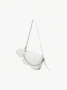 1pc Women's Minimalist Rhombus Embossed Mother-Daughter Bag Set, Soft Leather Camera Bag With Detachable Small Wallet, Daily Crossbody Bag - M1992 - View 11