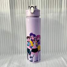 KPop Demon Hunters 1pc KPOP Water Cups, Leak-Proof Plastic Sports Water Bottle, Cute Personalized Gift, Suitable For Outdoor Hiking, School, Office, Perfect Gift - Multicolor - View 11