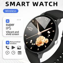 Jam Tangan Pintar Bulat untuk Wanita & Pria dengan Layar HD 1,83 inci, Mendukung Pelacak Kebugaran, Mode Olahraga, Pengingat Pesan, Prakiraan Cuaca, Kompatibel dengan iOS/Android, Hadiah Menarik untuk Halloween - MultiWarna - View 10