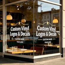 1pc Full Color Customized Vinyl Sticker - Can Be Personalized With Your Text, Image Or Logo, Suitable For Cars, Home Decor, Business, Windows, Doors, Walls, Bicycles, Boats, Perfect For Birthdays, Holidays, Christmas, Special Events - Multicolor - View 6