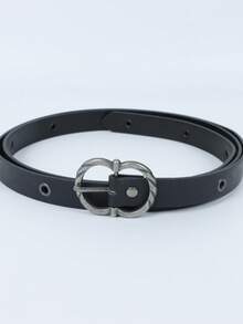 Vintage Metal Buckle Decor PU Leather Medieval T-Shaped Waist Belt, Renaissance Fairy COS Halloween Party Costume Accessory - A - View 10