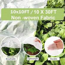 1PC 53.8-297SQ.FT Plant Covers Freeze Protection, Reusable Frost Blanket For Winter, Breathable Garden Cover For Cold Weather, Snow & Frost Protection For Outdoor Plants - Windproof Fabric - View 2